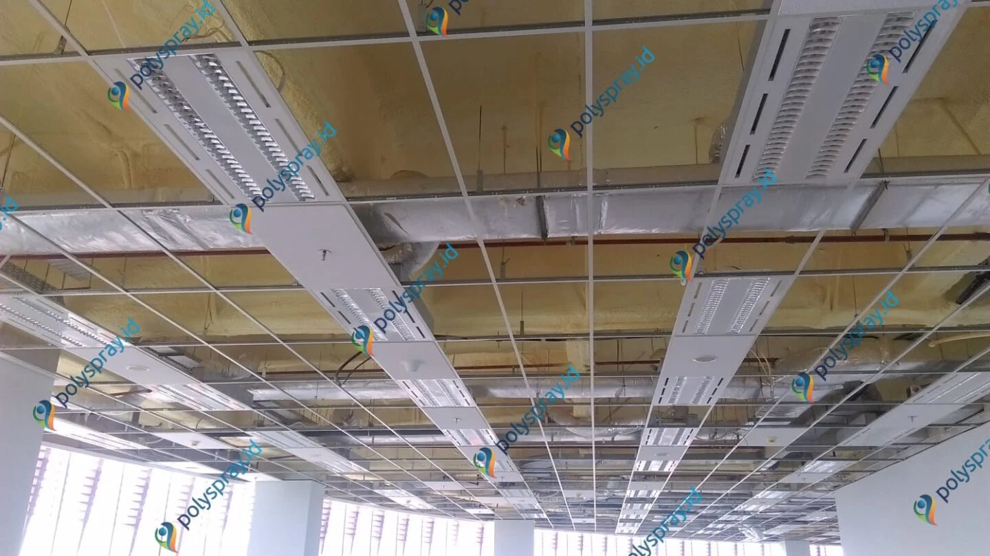 pelapisan pu foam dak beton